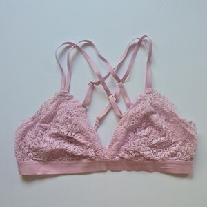 Aerie Lace Bralette in Soft Pink